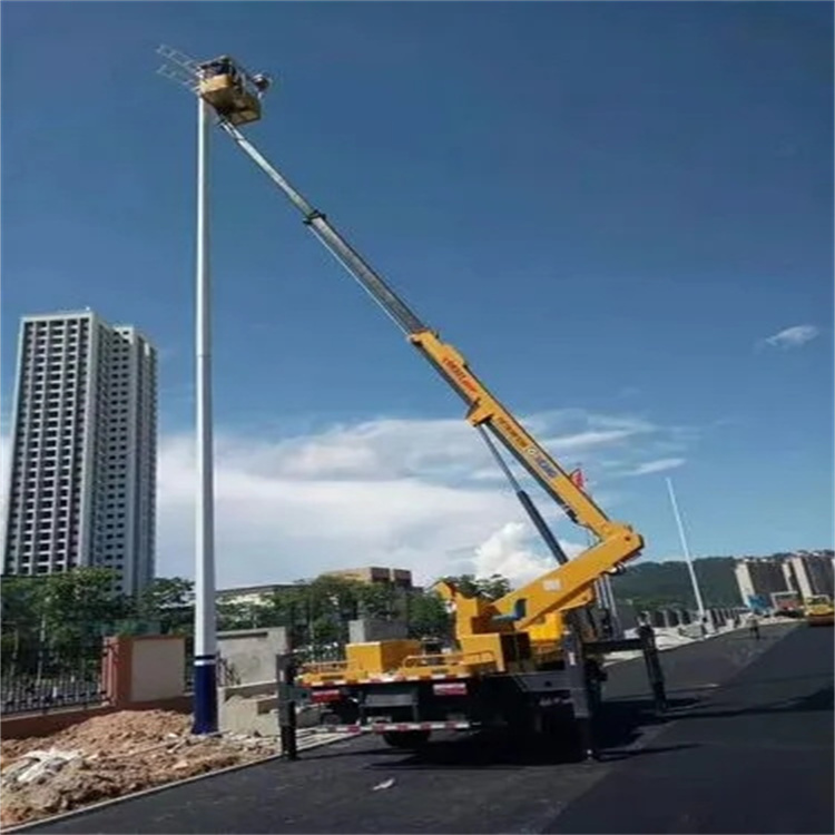 阳新维修路灯的曲臂升降车出租